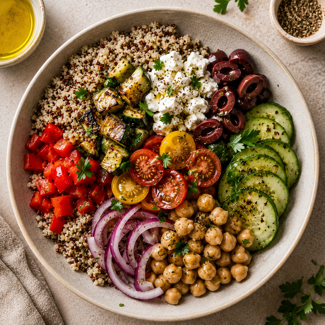 Mediterranean Quinoa Power Bowl