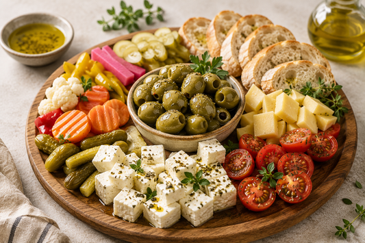 Mediterranean Pickle & Cheese Platter