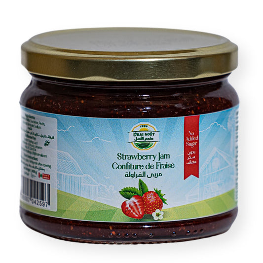 Vrai Goût Strawberry Jam No Added Sugar 400g